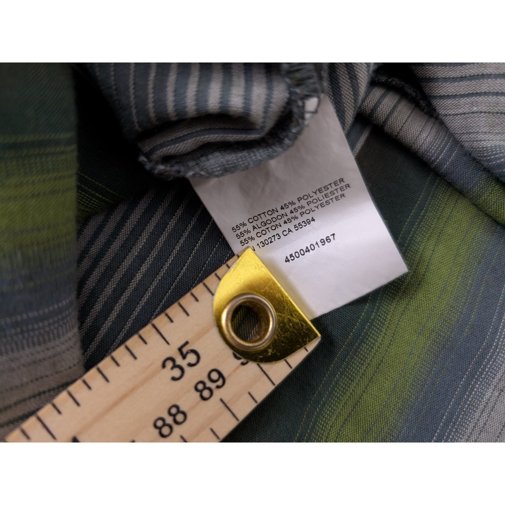 Wrangler Pearl Snap Western Shirt 2XLT Green Plaid Long Sleeve Button Up VTG - Picture 7 of 13